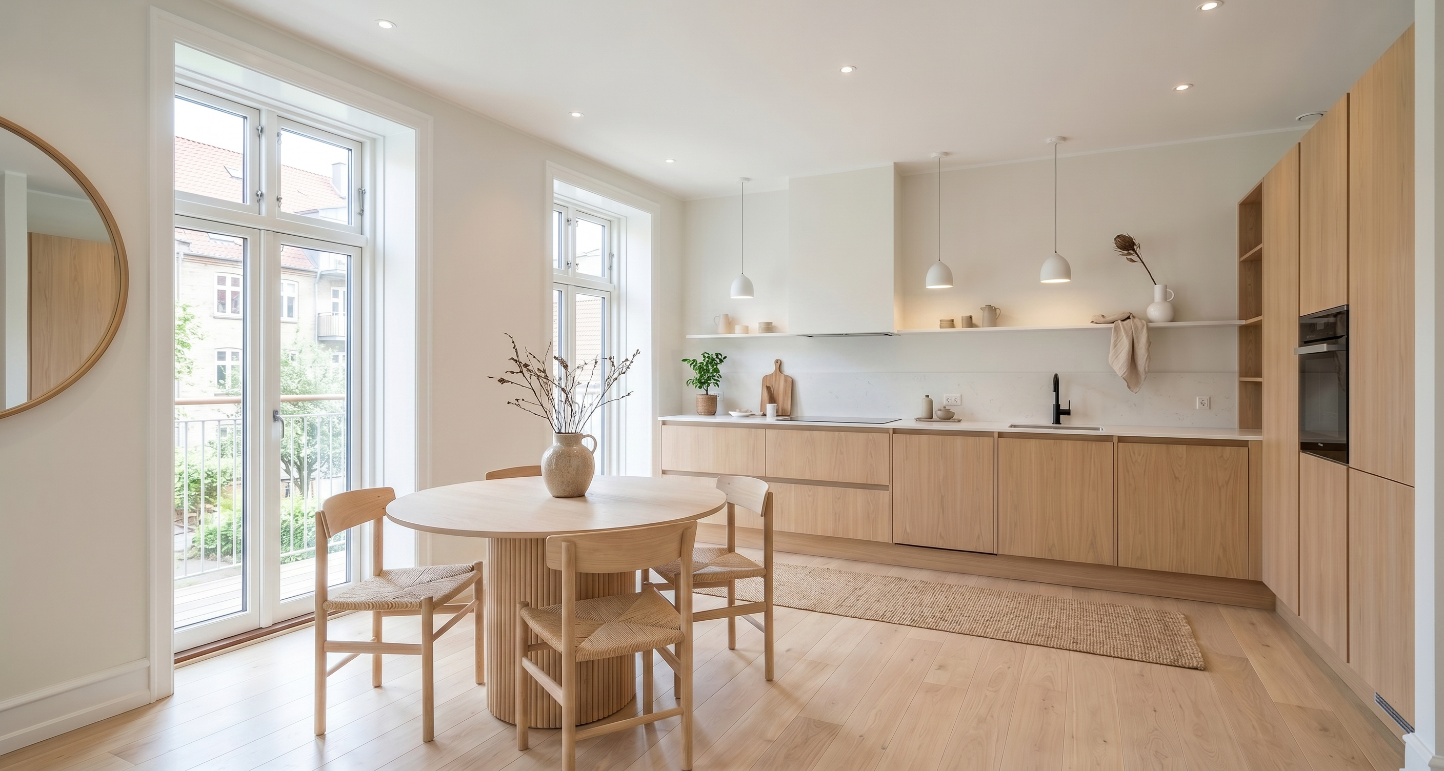 Kitchen after virtual staging for listing-ready marketing.
