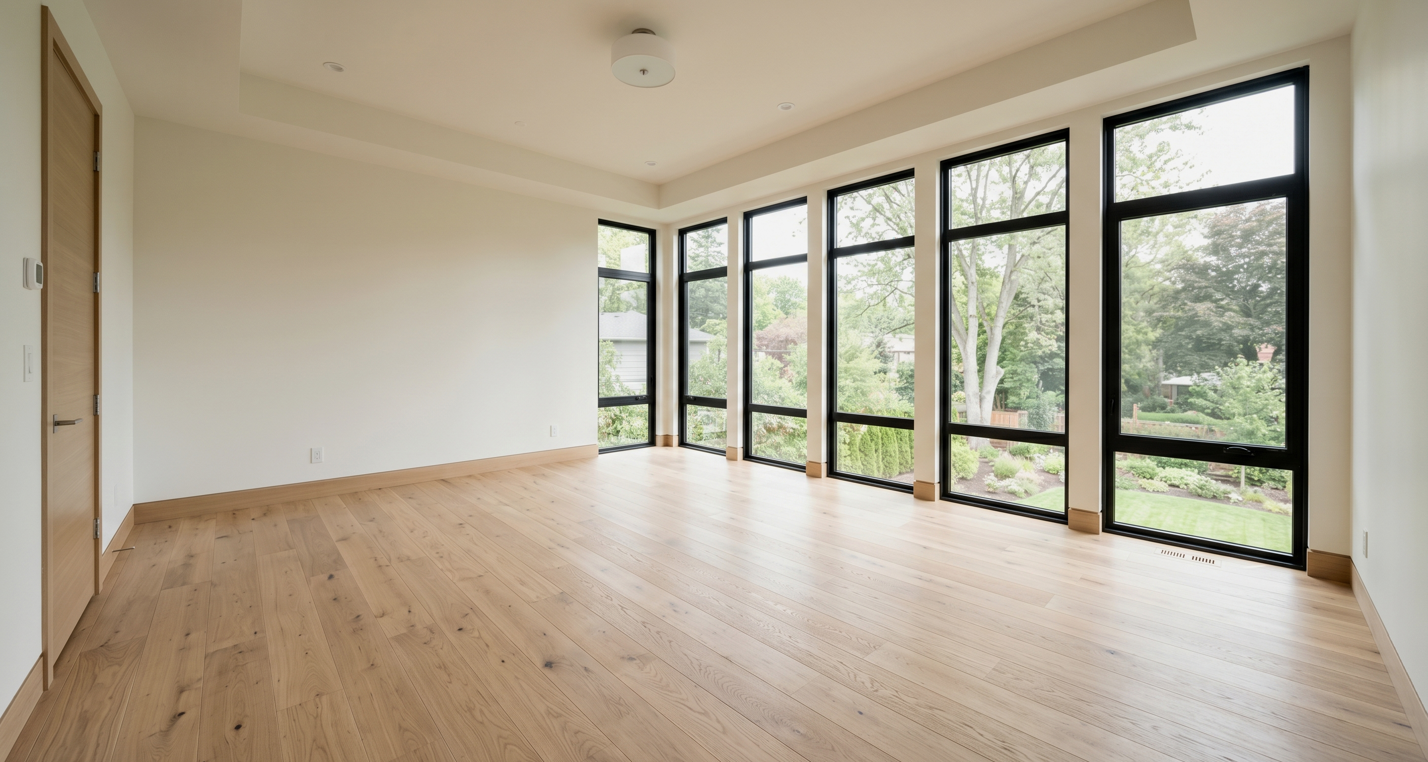 Vacant home office before virtual staging.